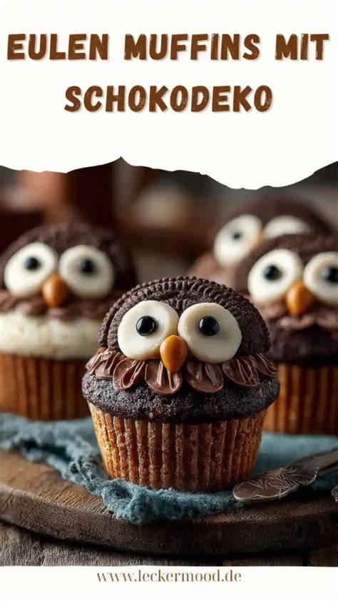 eulen keks verzierung mit schokolade und zuckerguss