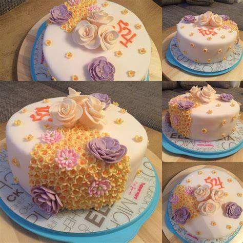 fertige Fondant-Torte in verschiedenen Dekorationsvarianten