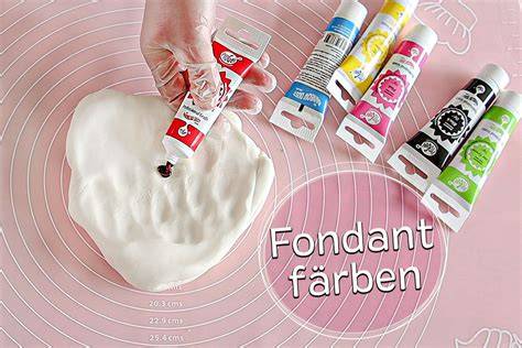 fondant kneten und färben