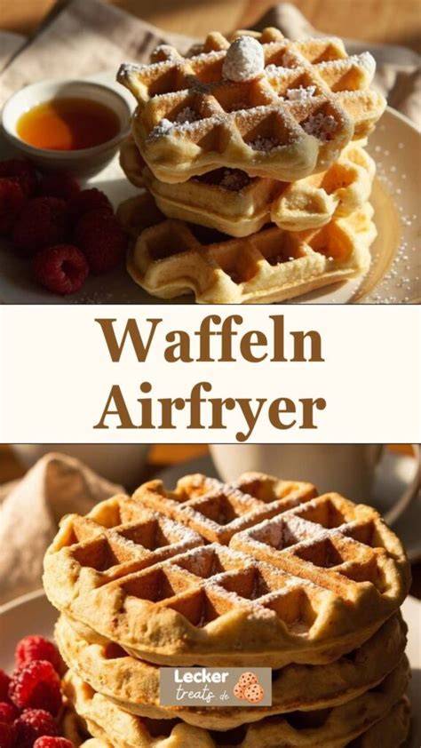 frisch gebackene Waffeln in einer Silikonform im Airfryer