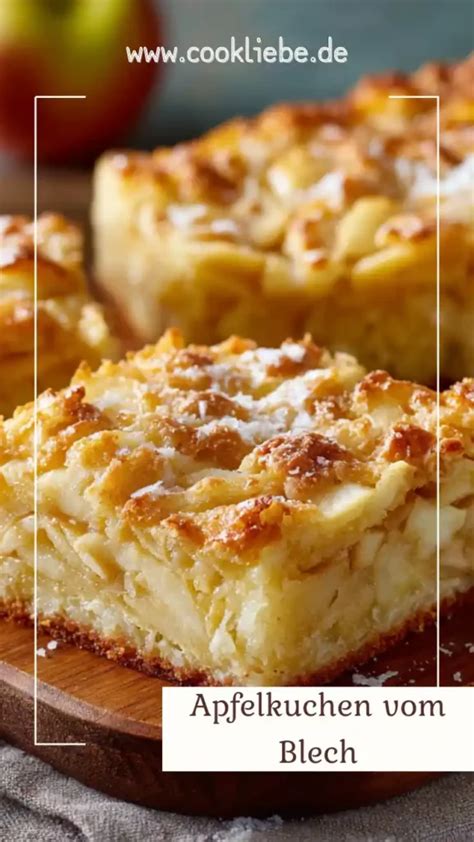 frisch gebackener Apfelkuchen vom Blech