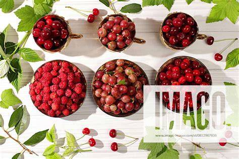 frische stachelbeeren und marzipanrohmasse auf holzbrett, zutaten-stillleben