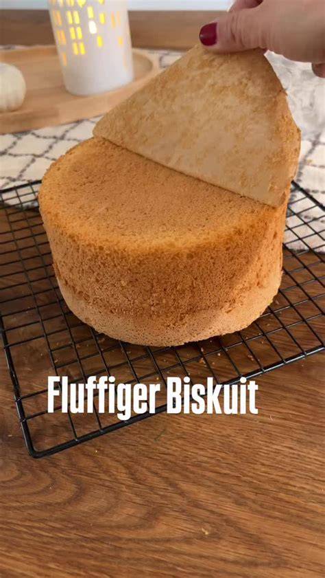 frischer biskuitboden auf einem kuchengitter, torte klassisch