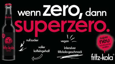 fritz-kola superzero Flasche, Zutatenliste