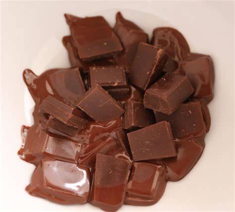 geschmolzene schokolade mit flüssigem Kern
