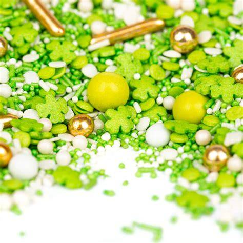 grüne Zuckerstreusel Herstellung