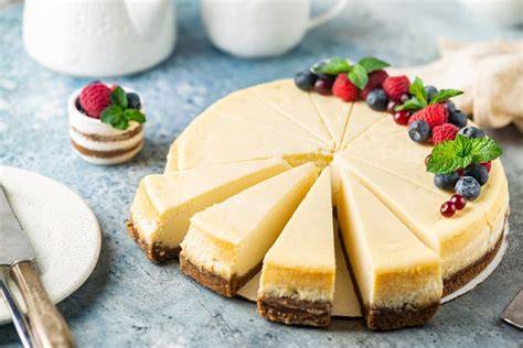 grafische Darstellung: Zutaten für klassische, New York und Marmor Käsekuchen