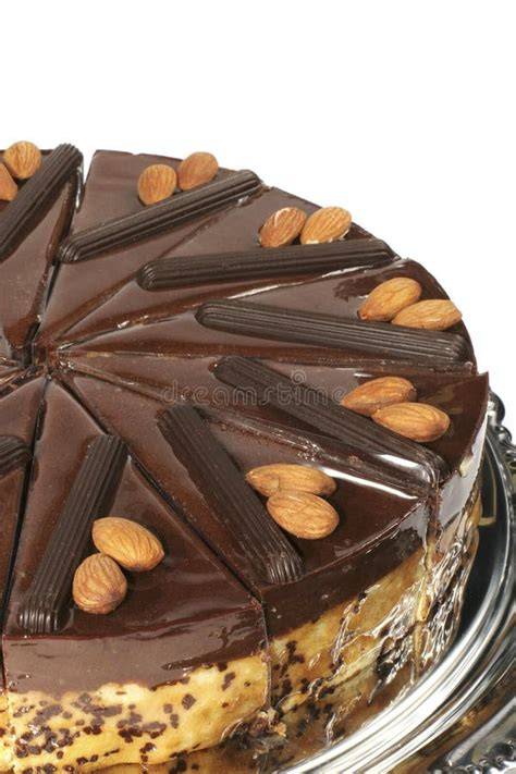 griechische Mandeltorte mit Schokolade