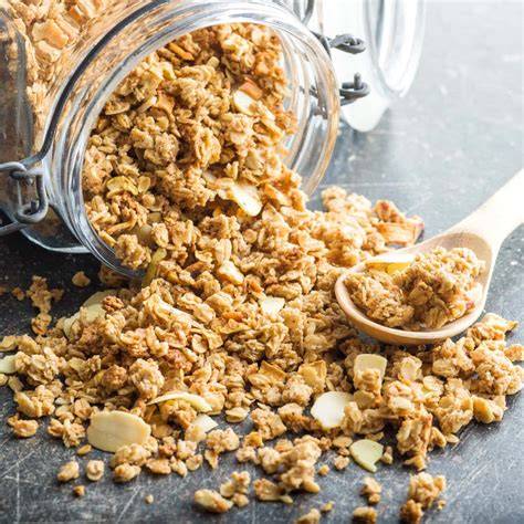 große Cluster selbstgemachtes Knuspermüsli