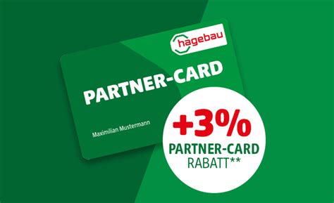 hagebau Partner-Card Rabatt und Vorteile Infografik