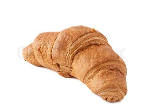 halbmondförmige Croissant Tasche auf weißem Hintergrund