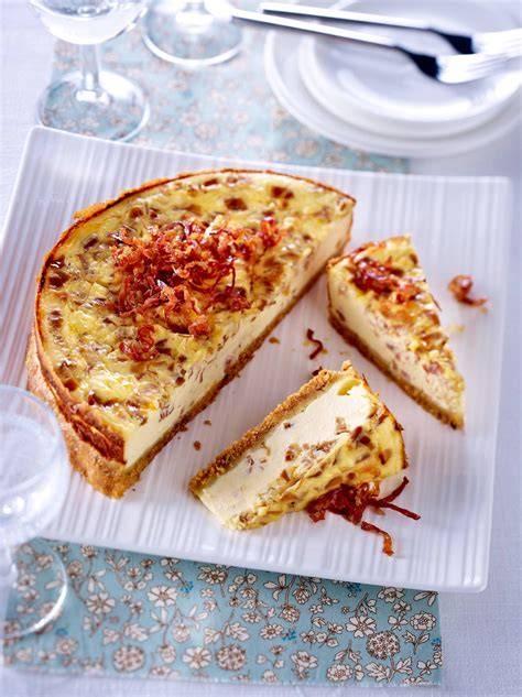 herzhafter Käsekuchen mit Speck und Schnittlauch
