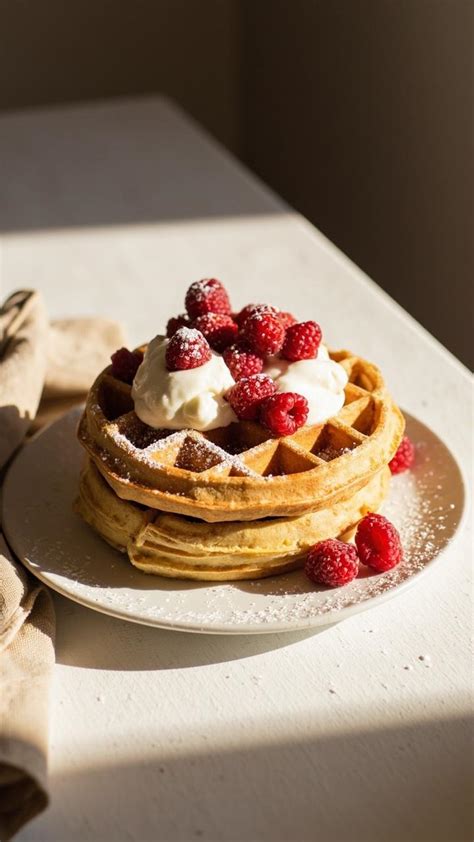 himbeercreme als topping für low carb waffeln