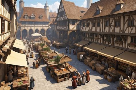 historische Lebkuchen Herstellung, mittelalterlicher Markt