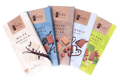 iChoc vegane Sorten und Verpackung