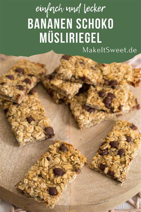 infografik Zubereitung veganer Schoko-Müsliriegel mit Bananen
