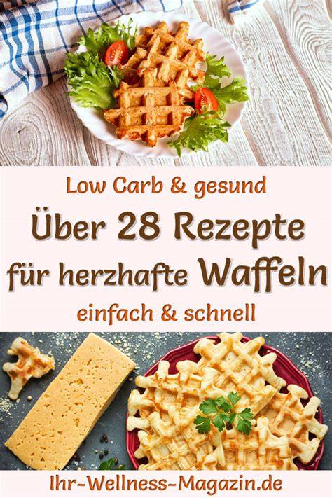 infografik naehrwerte herzhafte low carb waffeln im vergleich
