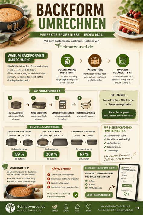 infografik passende backform nach kuchenart