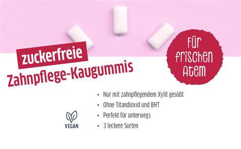 infografik vorteile zuckerfreie kaugummis