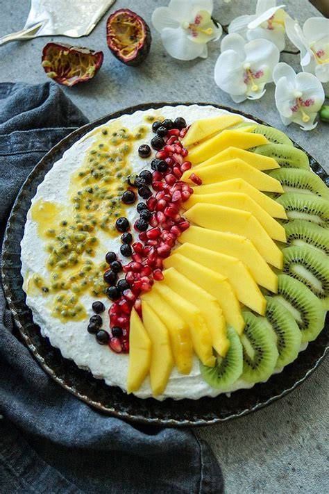 kühlschranktorte mit obst