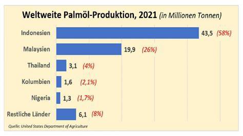 karte regenwaldverlust palmöl produktion