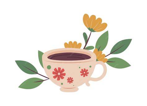 klassische, saftige Marmorkuchenstücke neben Kaffeetasse und Blumen