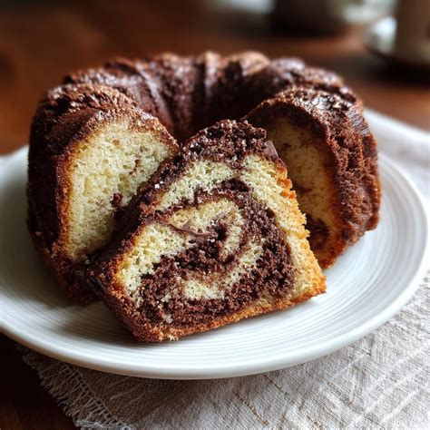 klassischer Rührkuchen in Gugelhupfform, angeschnitten