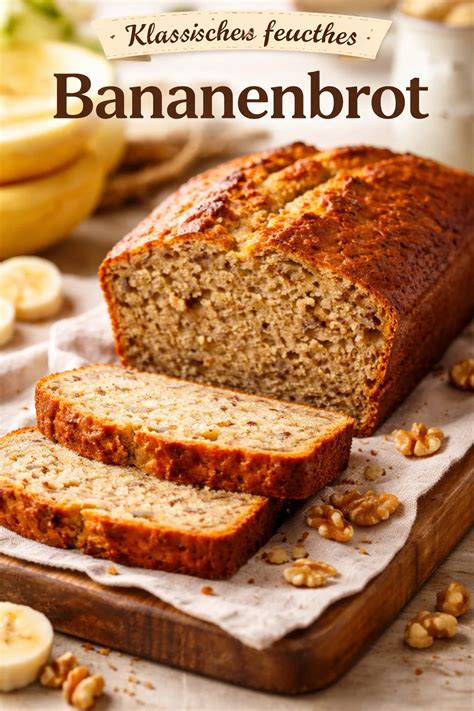 klassisches Bananenbrot mit karamelliger Kruste