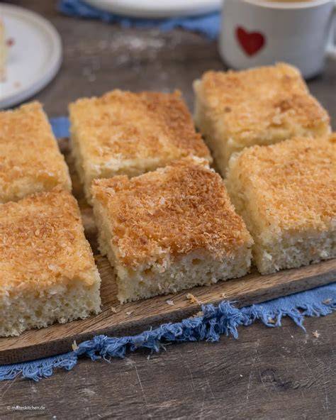 kokos buttermilchkuchen auf blech