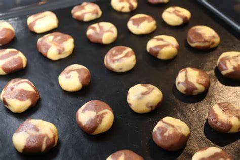 marmorplätzchen auf backblech