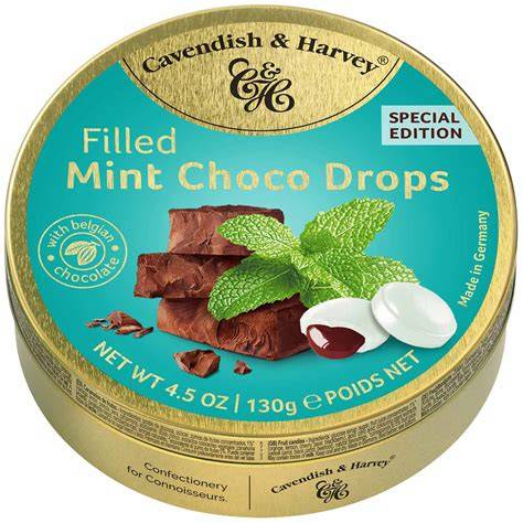 mint choco drops und die marke cavendish & harvey