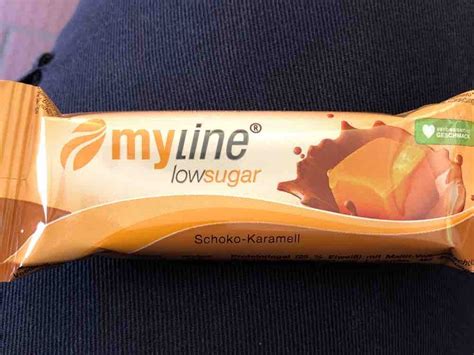 myline schoko karamell riegel verpackung