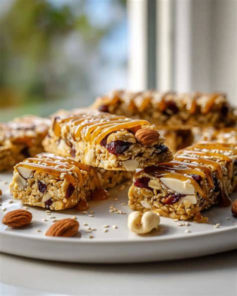 no-bake Müsliriegel mit Dattelpaste
