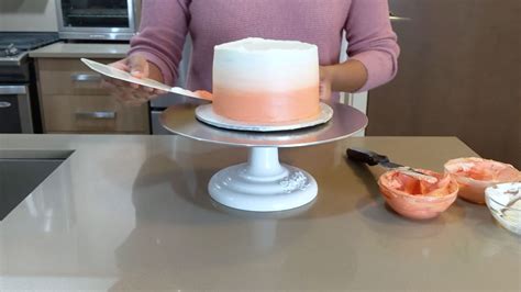 ombre frosting und dekorationsideen für karamelltorten