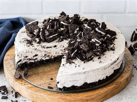 oreo kuchen ohne backen mit spinnennetz und zuckeraugen