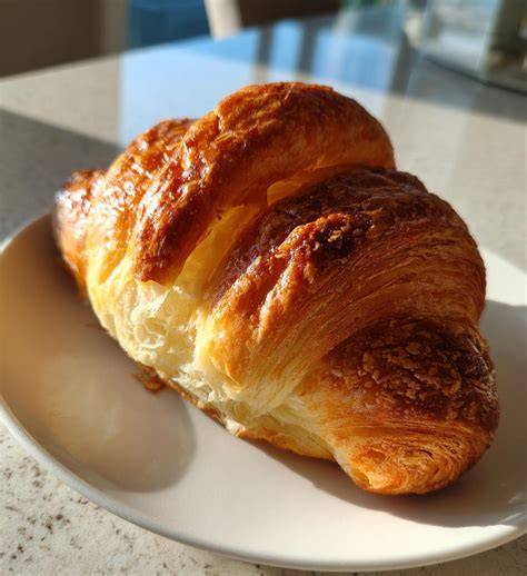 perfekte Croissants Querschnitt und Textur