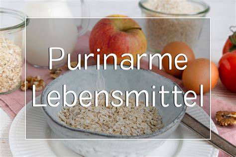 purinarme Zutaten und Kuchen für Gichtpatienten