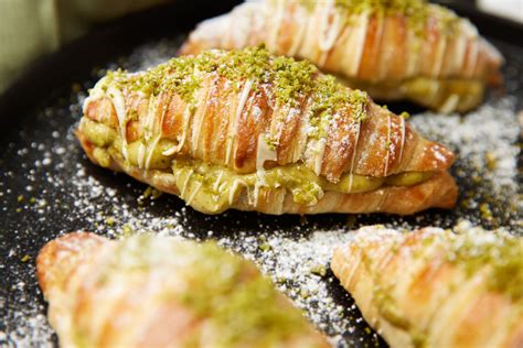 quadratisches croissant mit füllung