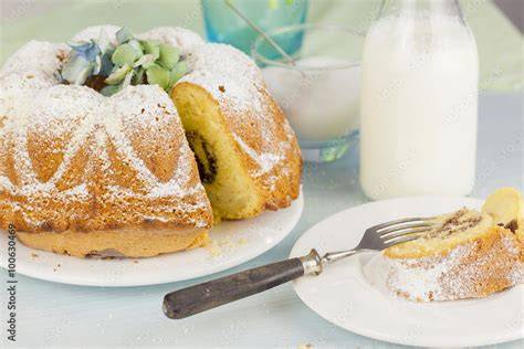 rührkuchen dekoration topping ideen