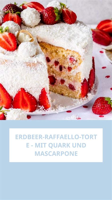 raffaeollo kugeln auf erdbeer-kokos-torte