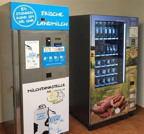 regiomat an milchtankstelle mit regionen-verkauf
