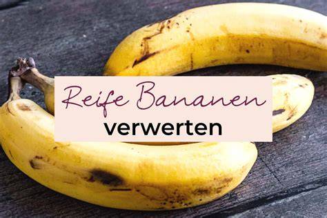 reife Bananen und Donut-Zutaten als Infografik
