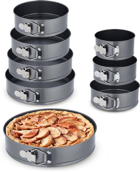 runde Springform und Dessertringe als Backformen