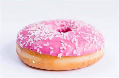 rundes Gebäck mit Zuckerguss