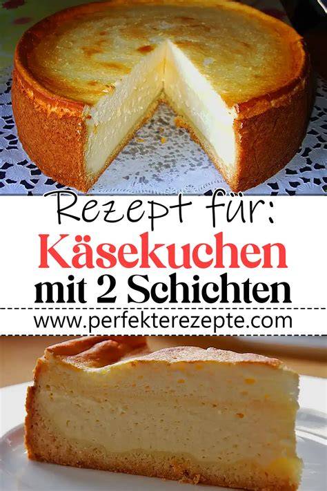 schema: aufbau käsekuchen mit rand, schichten, einschnitte gegen risse