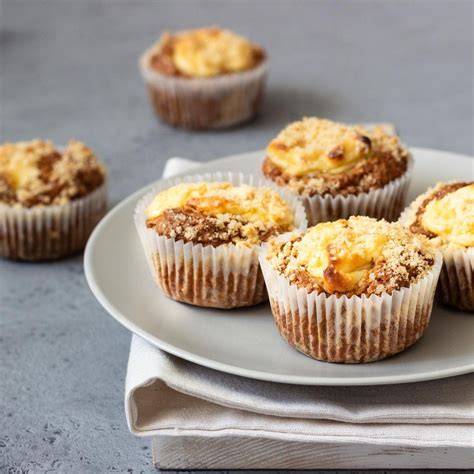 schema zutaten und schritte fuer kaesekuchen muffins mit griess