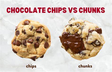 schematische darstellung backstabiler chocolate chunks vs chips