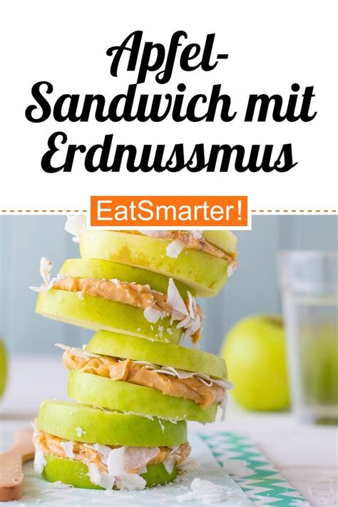 schnelle apfelsnacks wie apfel mit erdnussmus