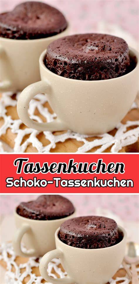 schoko tassenkuchen mit vanilleeis und beeren