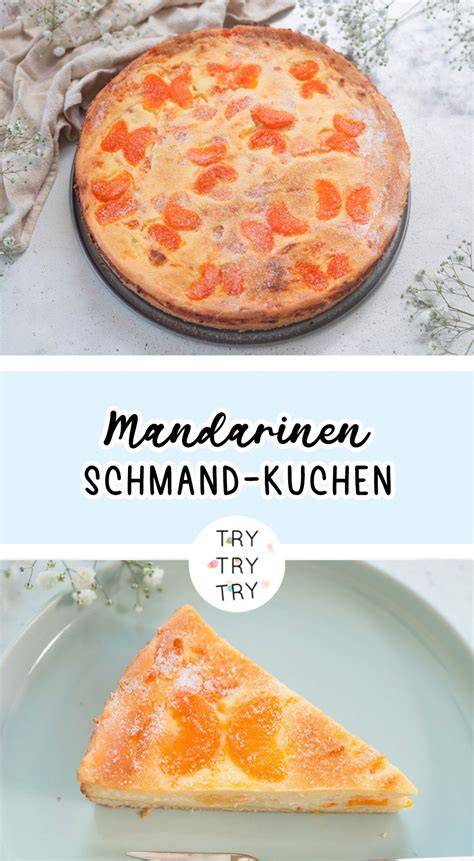 serviervorschlag mini-kaesekuchen mit pudderzucker, mandarinen, kirschen